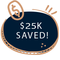 25K Saved Icon
