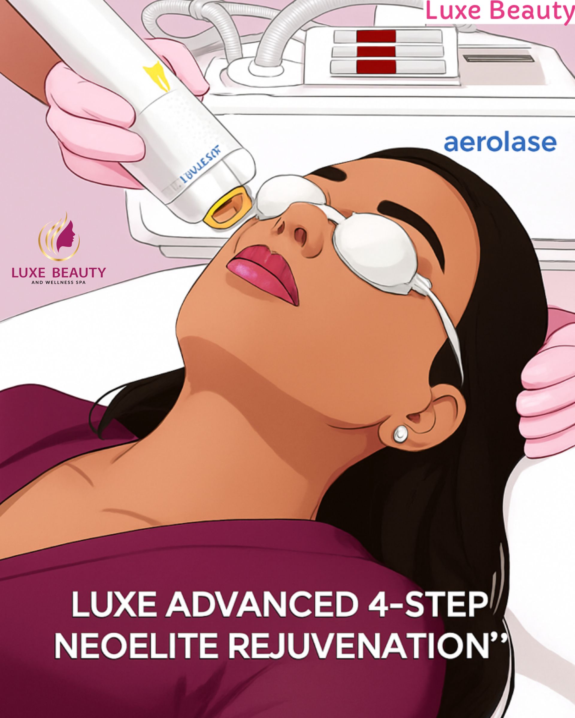 Aerolase Neo Elite laser treatment illustration for advanced skin rejuvenation in Mississauga