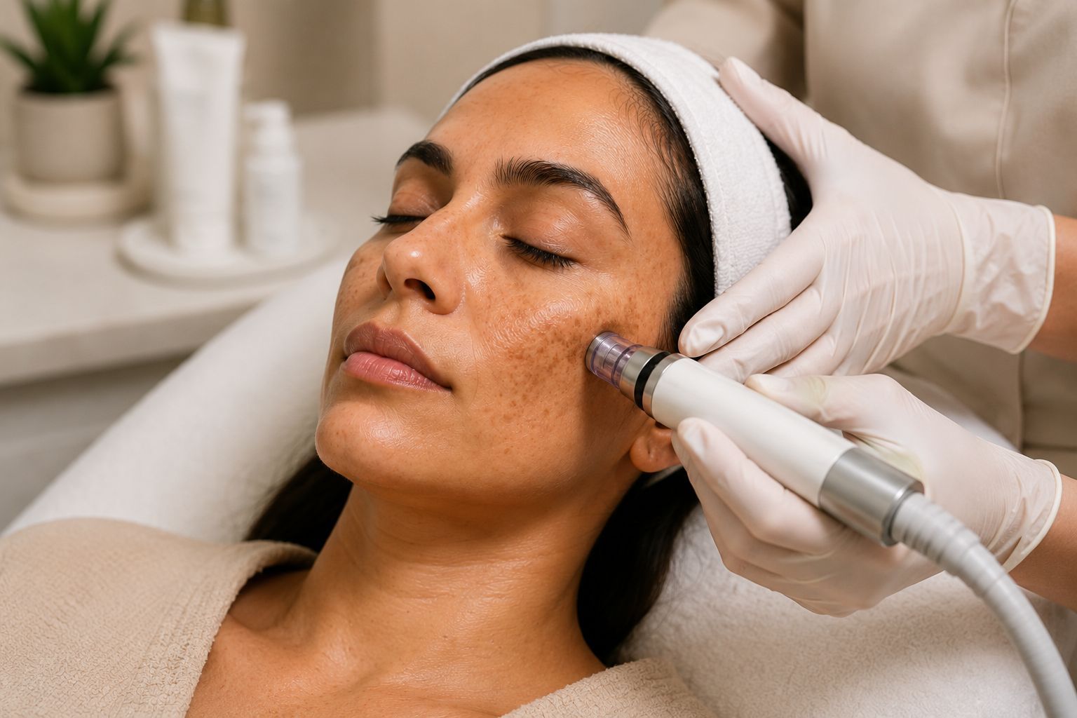 Advanced corrective treatment for melasma and pigmentation concerns
at Luxe Beauty