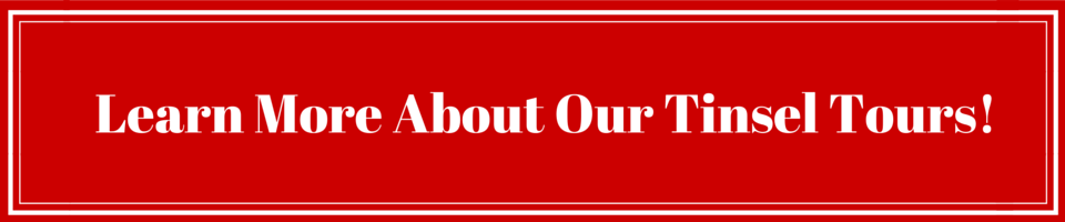 Red banner with white text reading “Learn More About Our Tinsel Tours!”