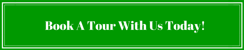 Green banner with white text: “Book A Tour With Us Today!”