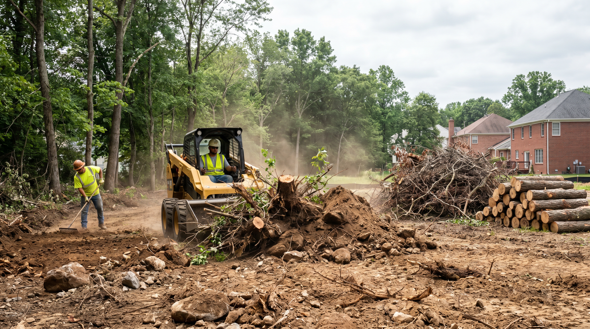 Land and lot clearing site preparation services in NJ