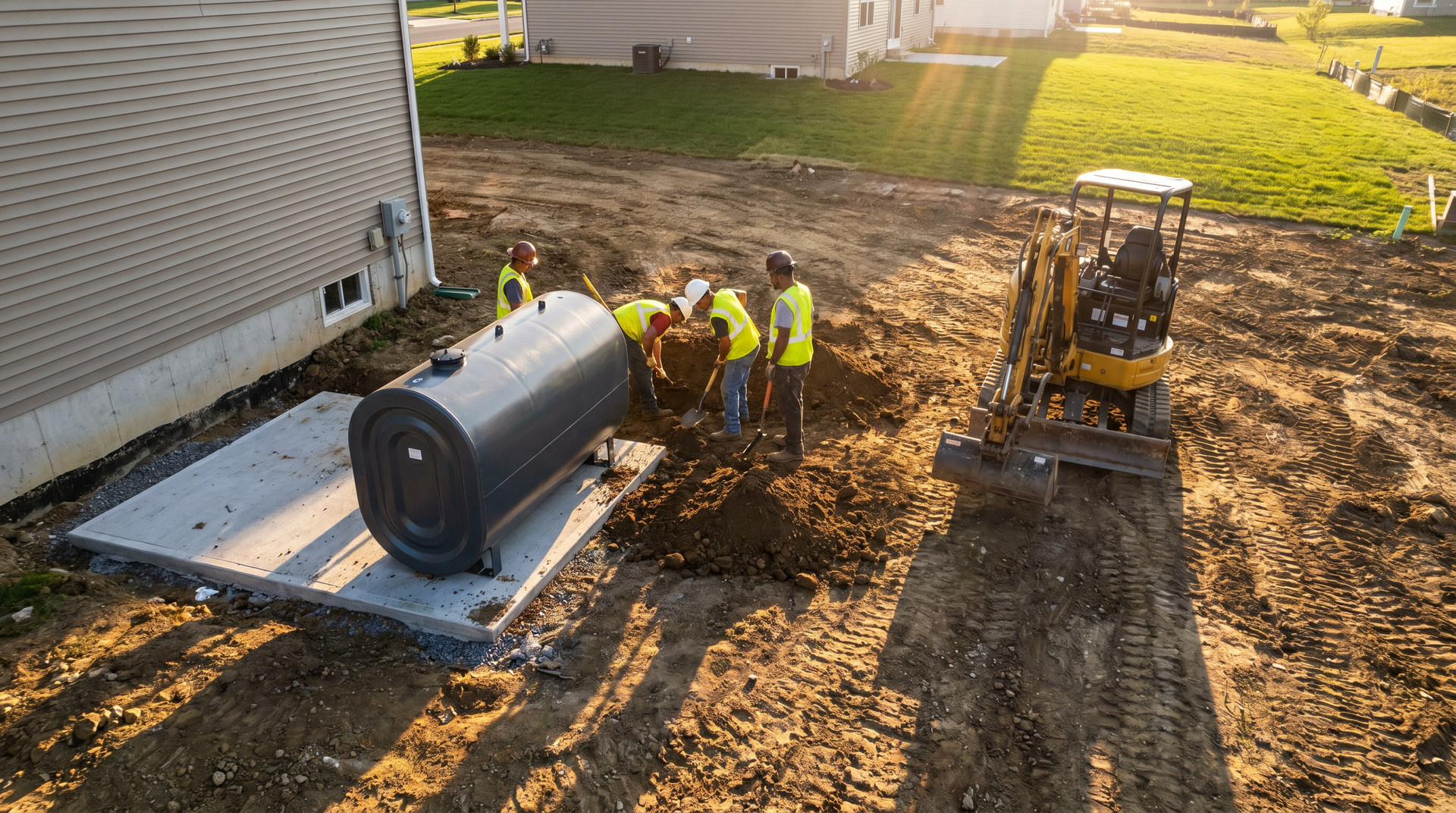 New heating oil tank installation in NJ