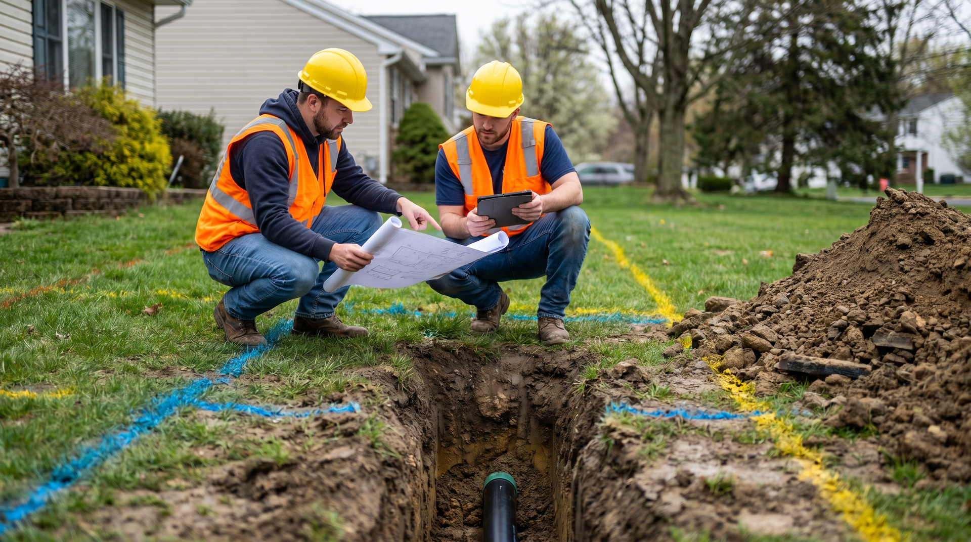 Utility trench planning and markout in NJ