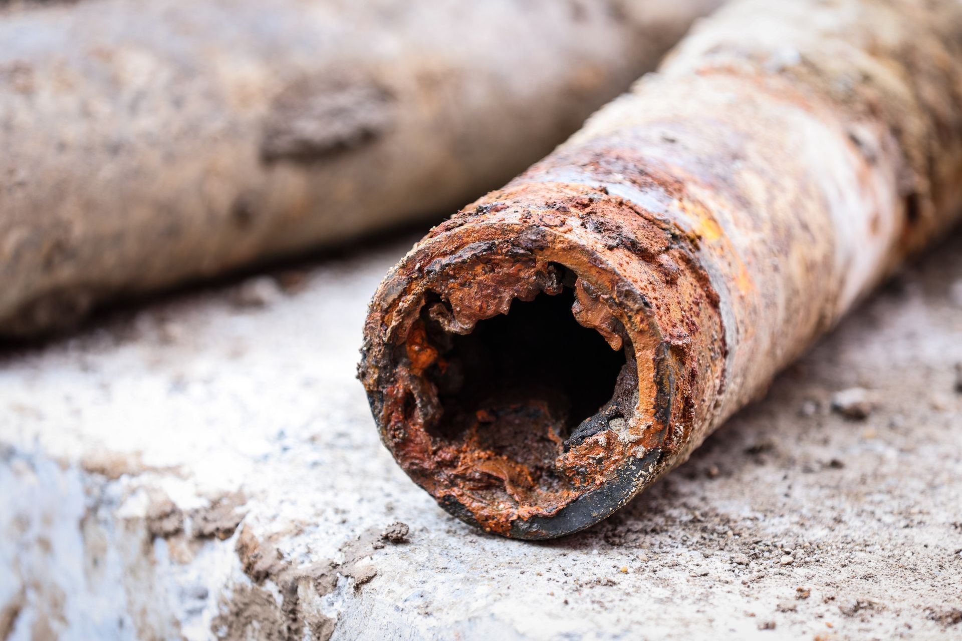 corroded galvanised pipes Brisbane 