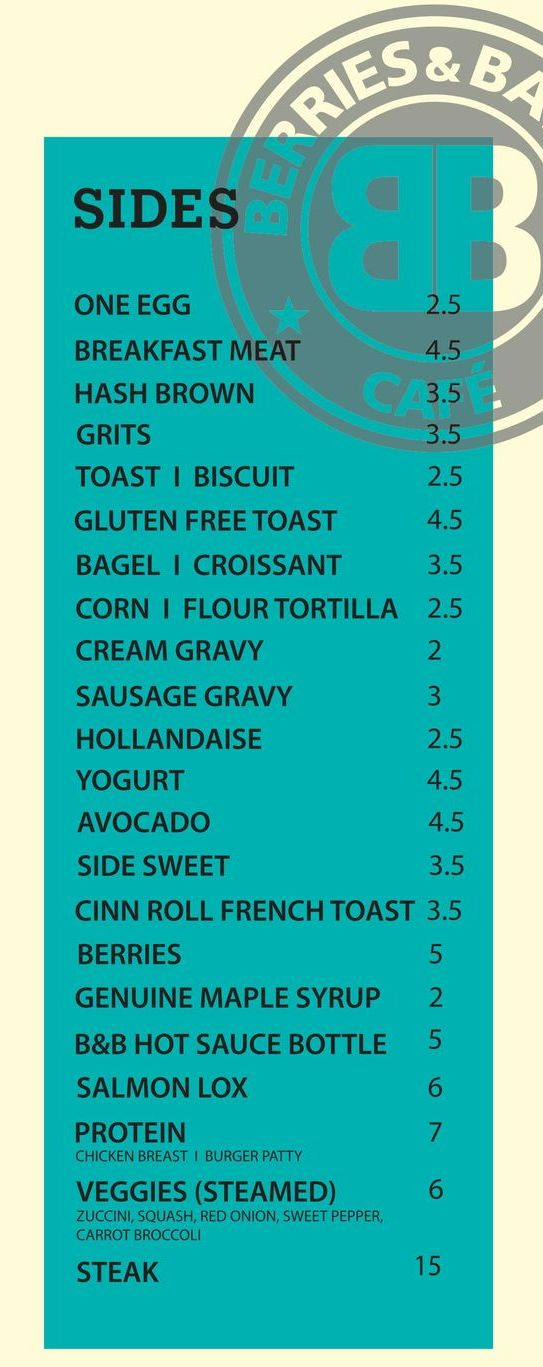 Food & Drink Menu Highland Village & Frisco, TX