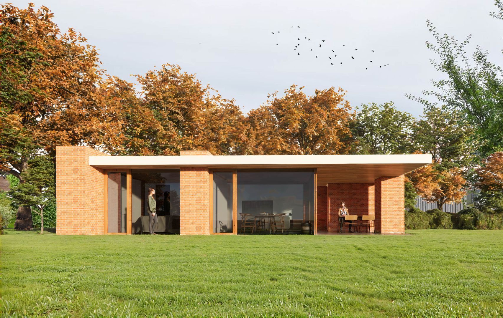 gastenverblijf bijgebouw paviljoen tuinkamer overkapping 