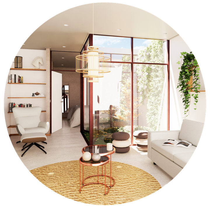architect ontwerp woning appartement patio stad