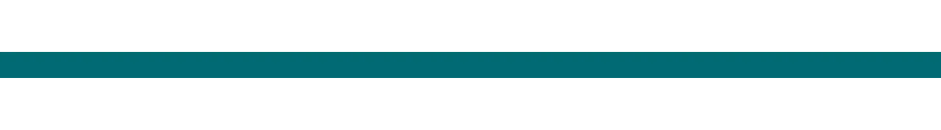 White screen with a thin horizontal teal line near the top and a black line below it.