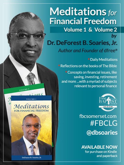 Books by Dr. DeForest B. Soaries, Jr. Features author's portrait and book covers.