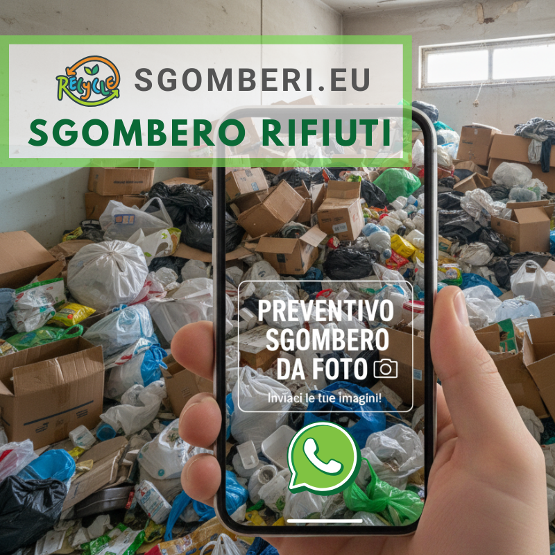 SERVIZIO SGOMBERO A PAGAMENTO! Sgombero e Rimozione Rifiuti.