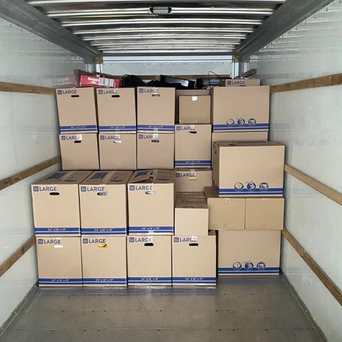 packed truck