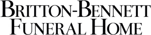 The logo for Britton-Bennett Funeral Home is shown on a white background.