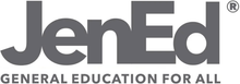 JenEd logo with gray text and the tagline “GENERAL EDUCATION FOR ALL” beneath it.