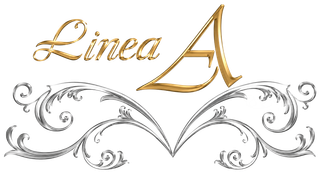 Logo elegante di Linea A per boutique di complementi d'arredo ed eventi.