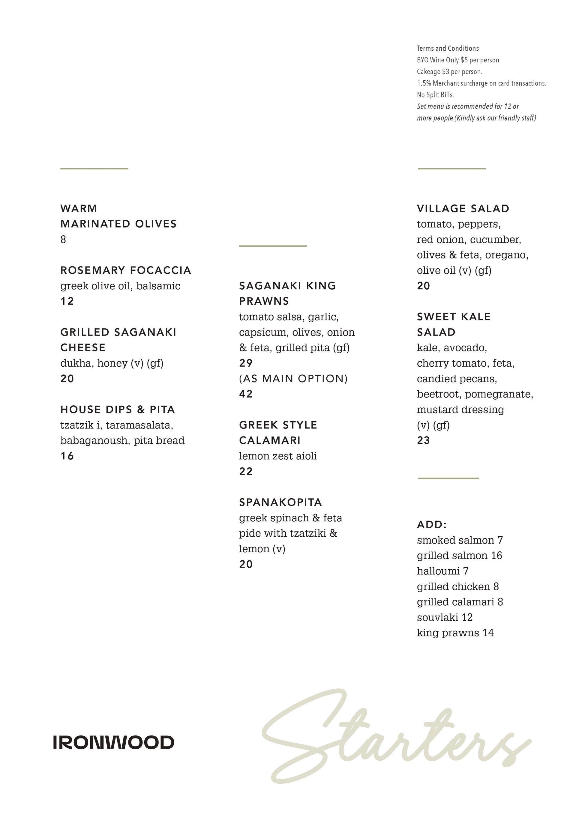 Ironwood Cafe/Restaurant | Woolwich, NSW