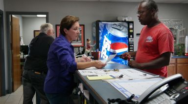 Customer at Front Desk | Strickland Automotive Repair Inc.