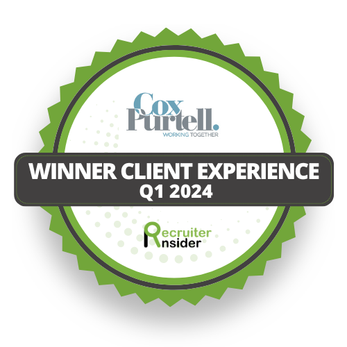 Recruiter insider logo of winner client experience q1 2024 