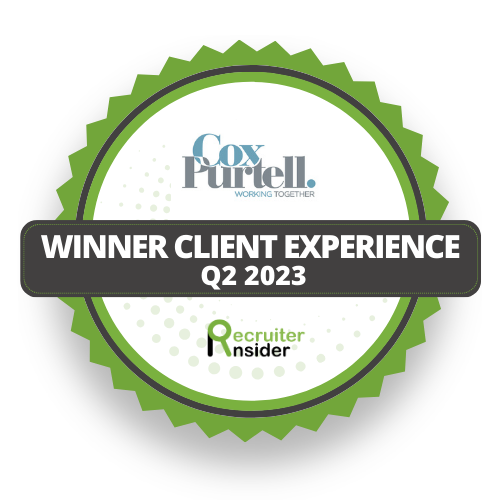 Recruiter insider logo of client experience excellence q2 2023 