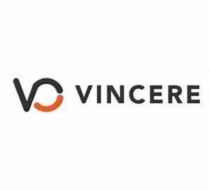 Vincere logo: black and orange