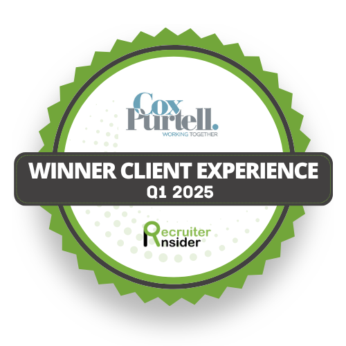 Recruiter insider logo of winner client experience q1 2025
