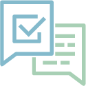 icon of speech bubbles
