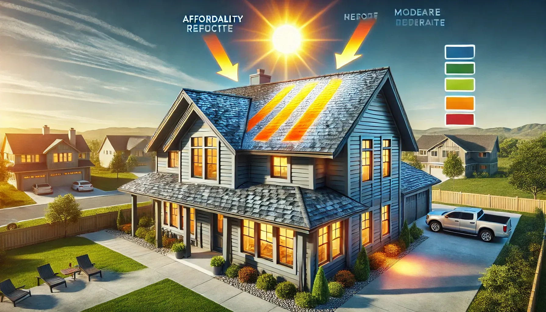 Asphalt Shingles with Solar Reflective Granules
