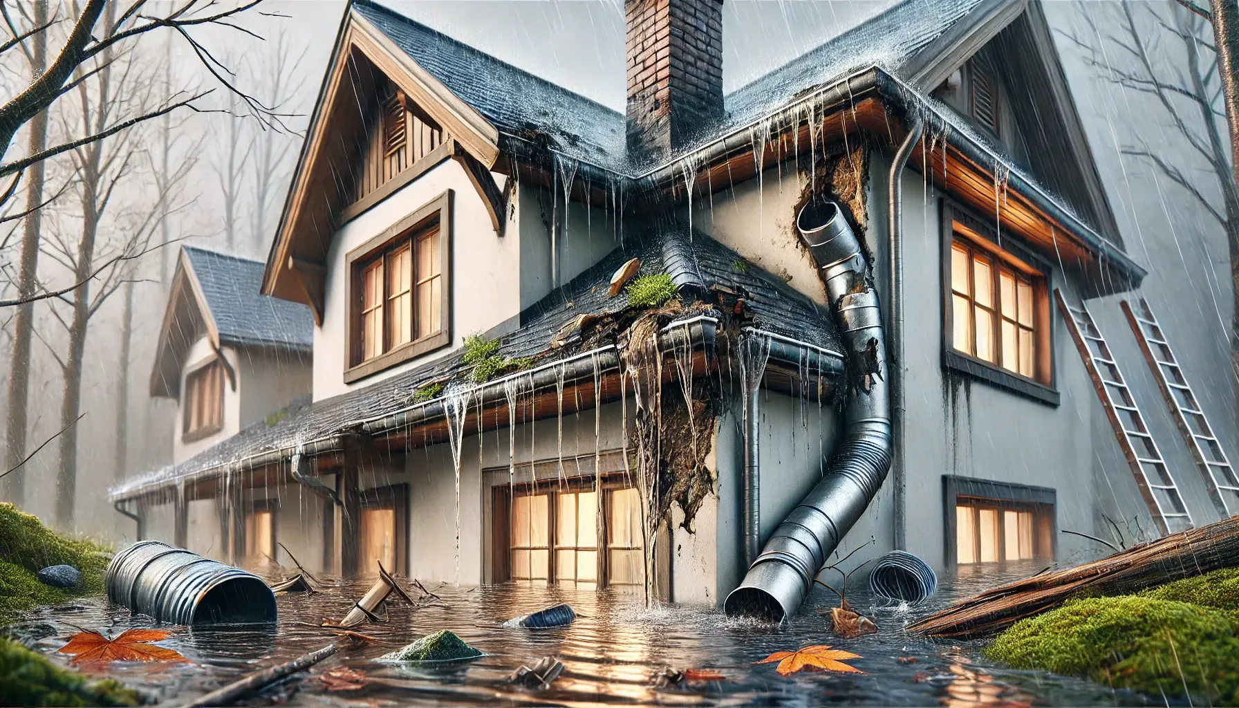 Flashing Issues and Gutter Blockages