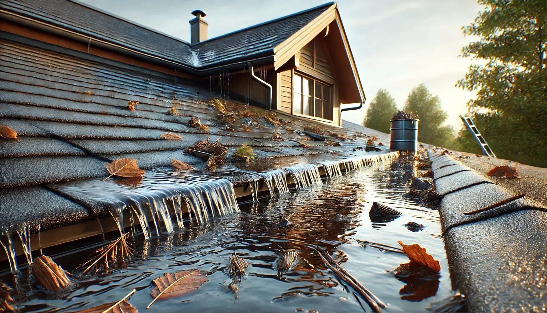 5. Water Pooling on Roofs