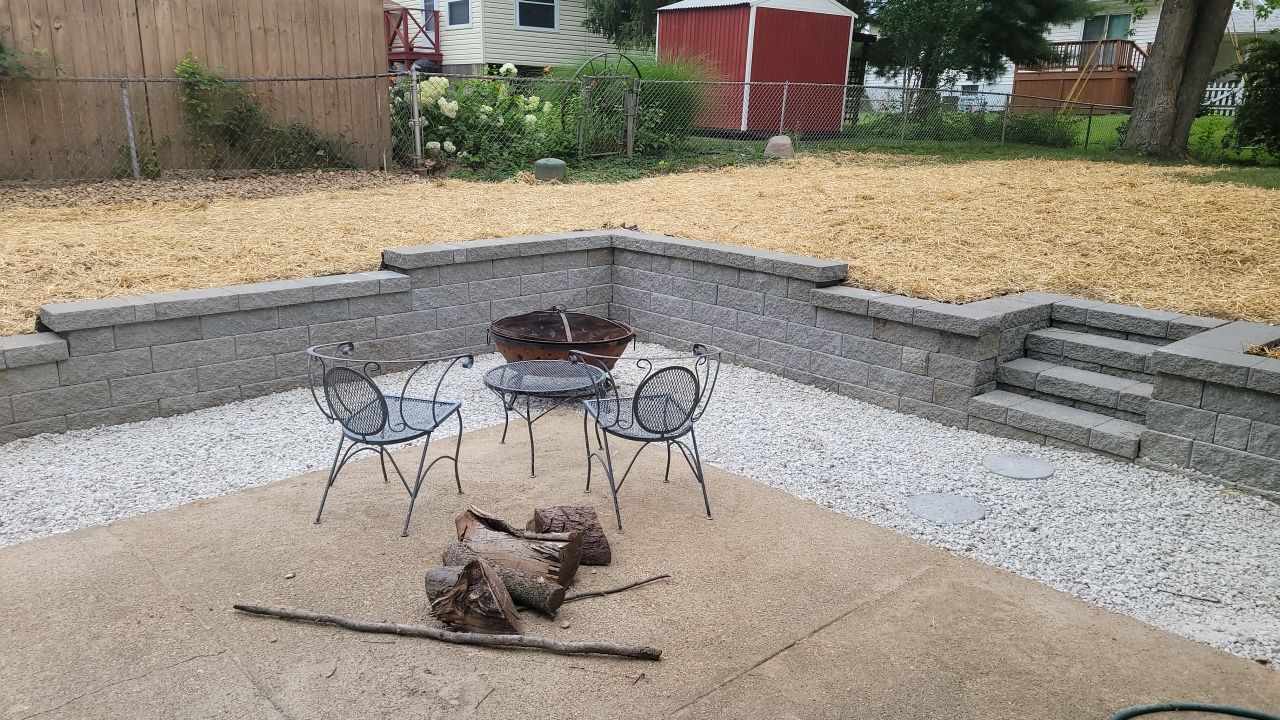 Beautiful Patio With Plants — Arnold, MO — Red Oak Landscaping
