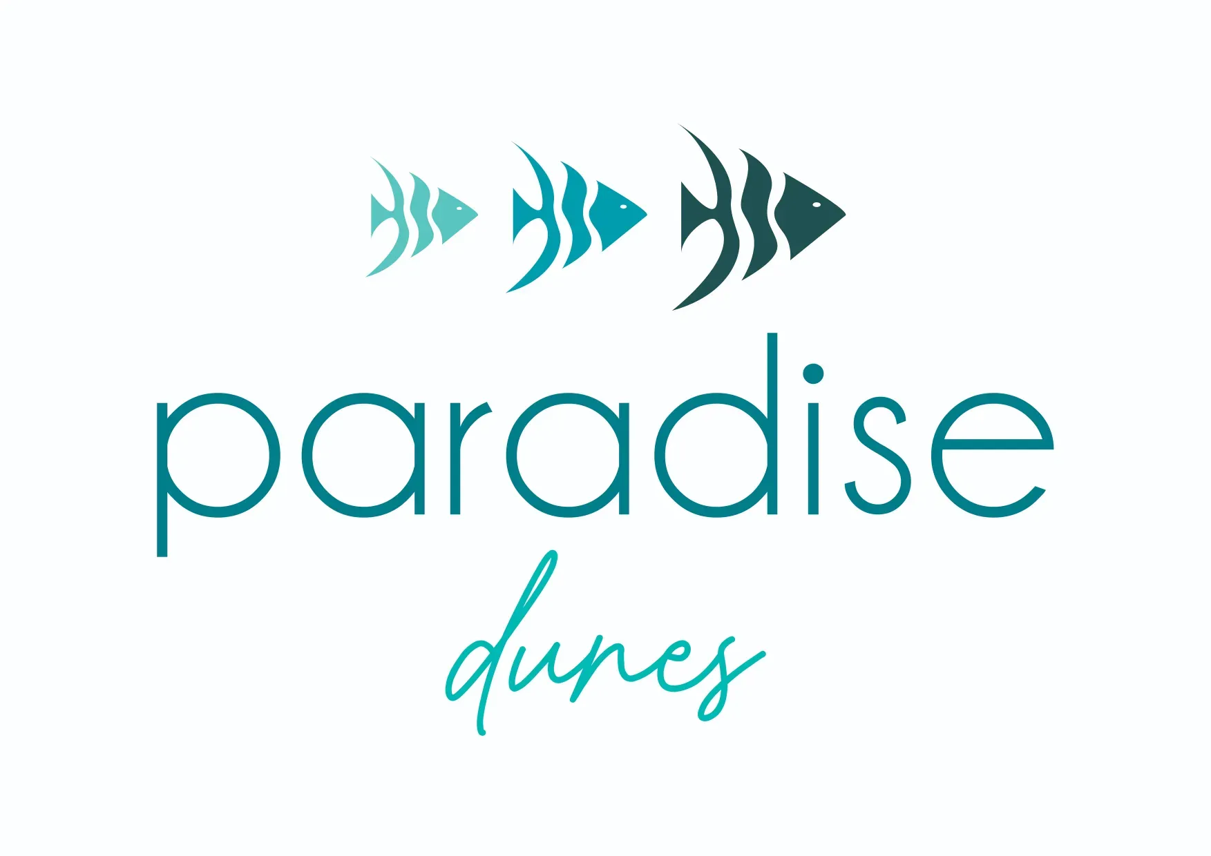 Paradise Dunes Logo with fishes