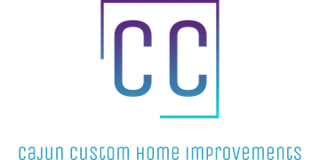 Logo for Cajun Custom Home Improvements with blue and purple “CC” monogram