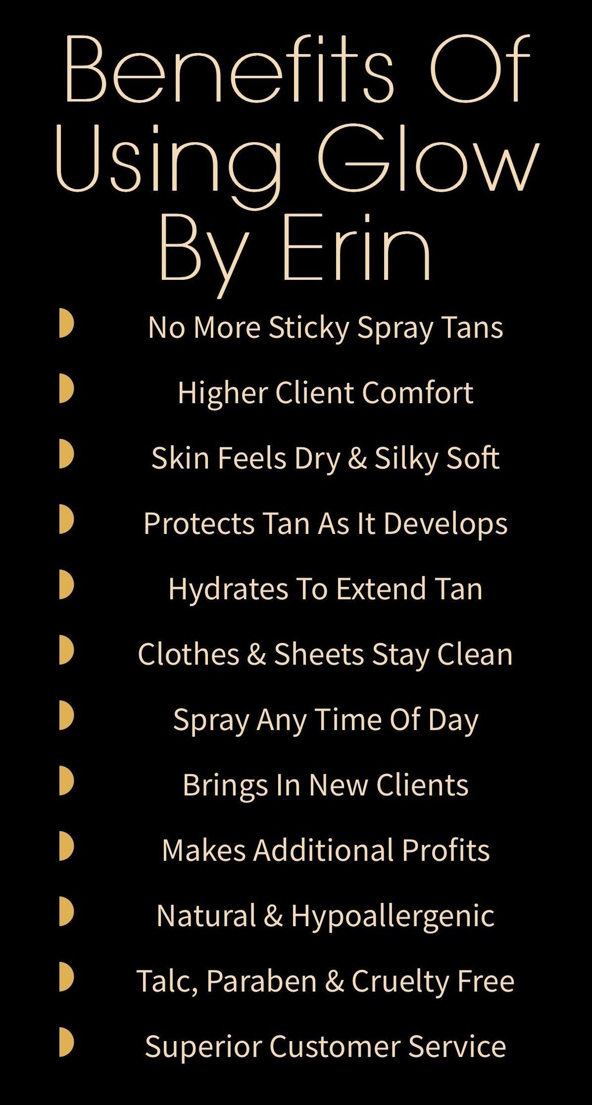 Benefits of using Glow By Erin: acne-free, skin glow, hydration, nonsticky, no white cast
