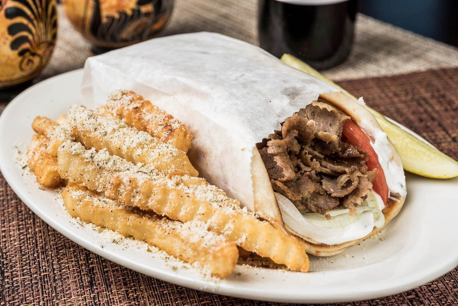 Greek food specialties served at Greektown Grille
