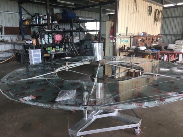 windmill with Glass Table Top 2