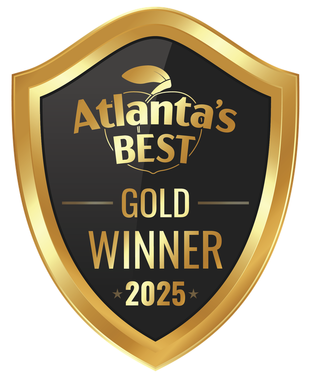 Atlanta’s Best Gold Winner 2025 shield award emblem in gold and black