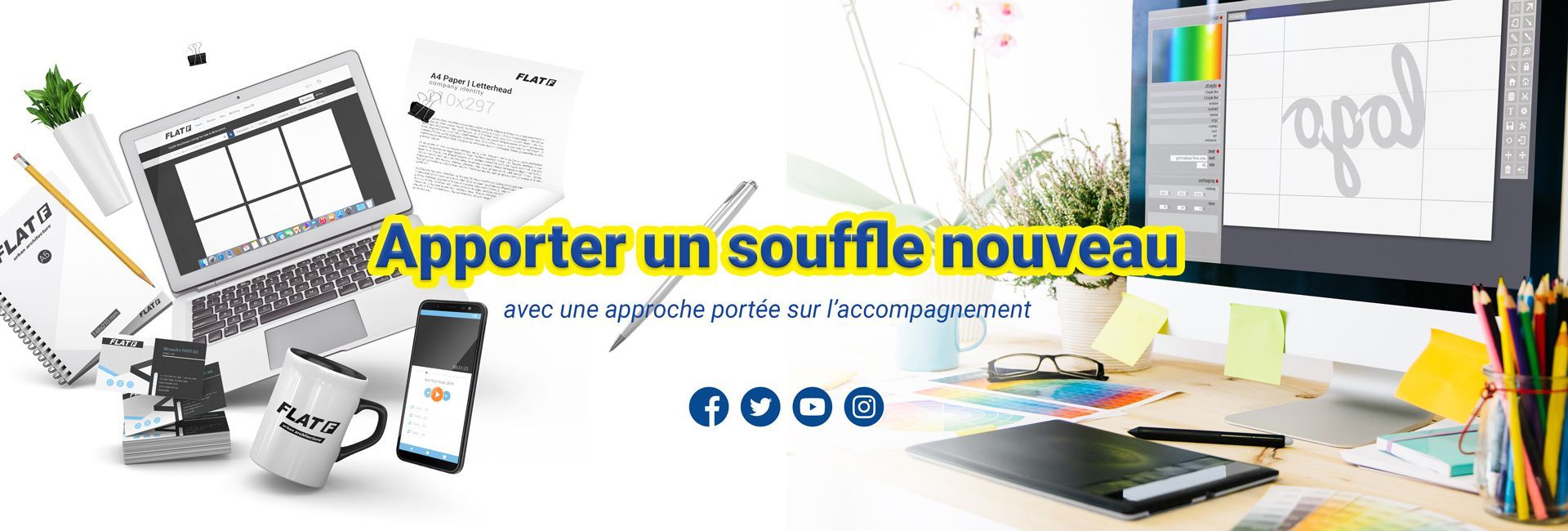 Un écran d'ordinateur est posé sur un bureau en bois. 
