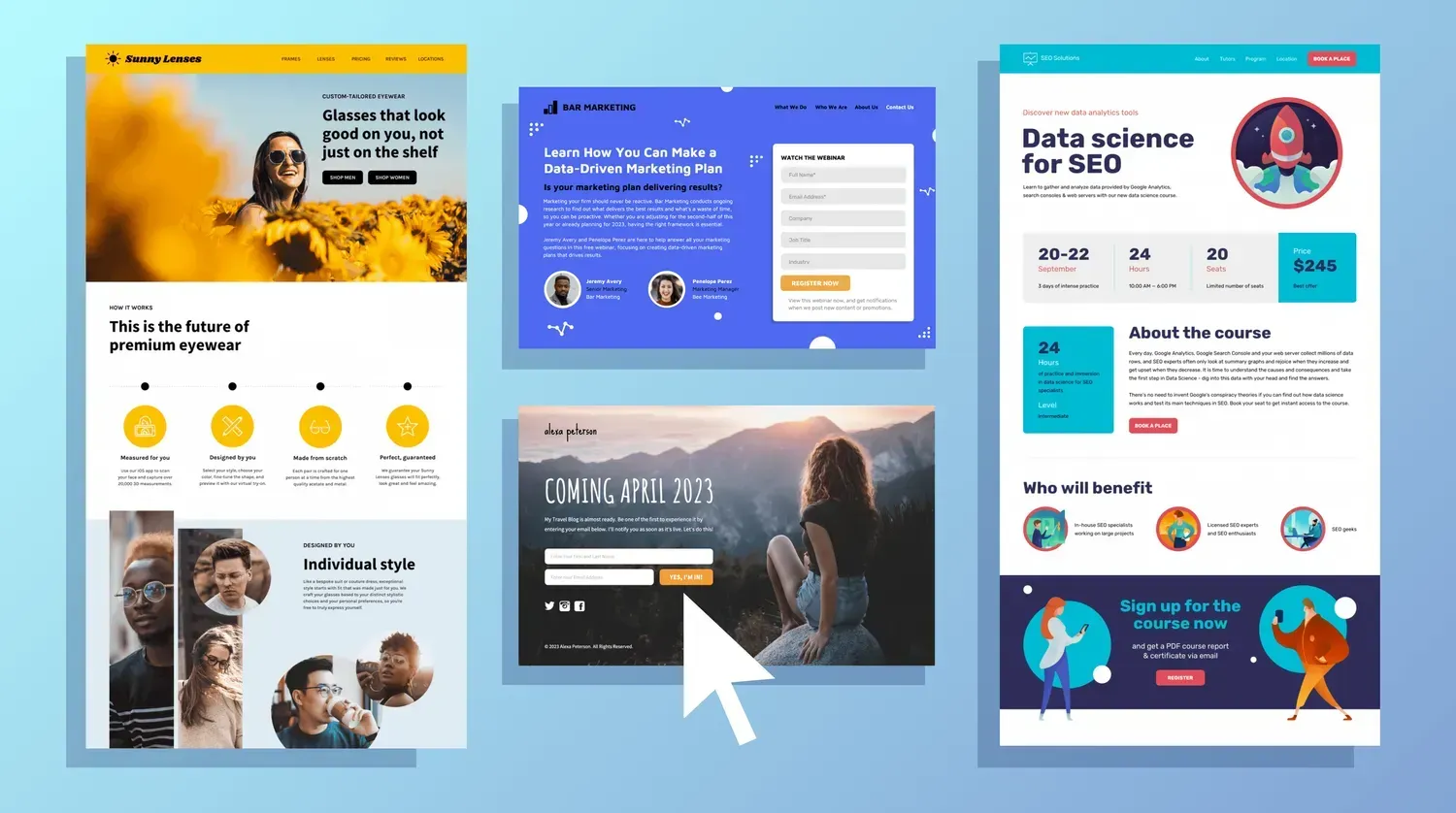 Page de vente contre landing page