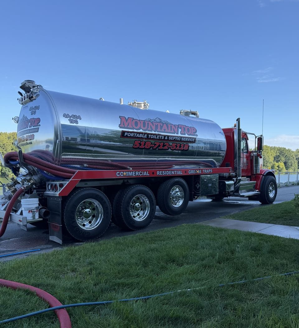Red Mountain Top Septic truck