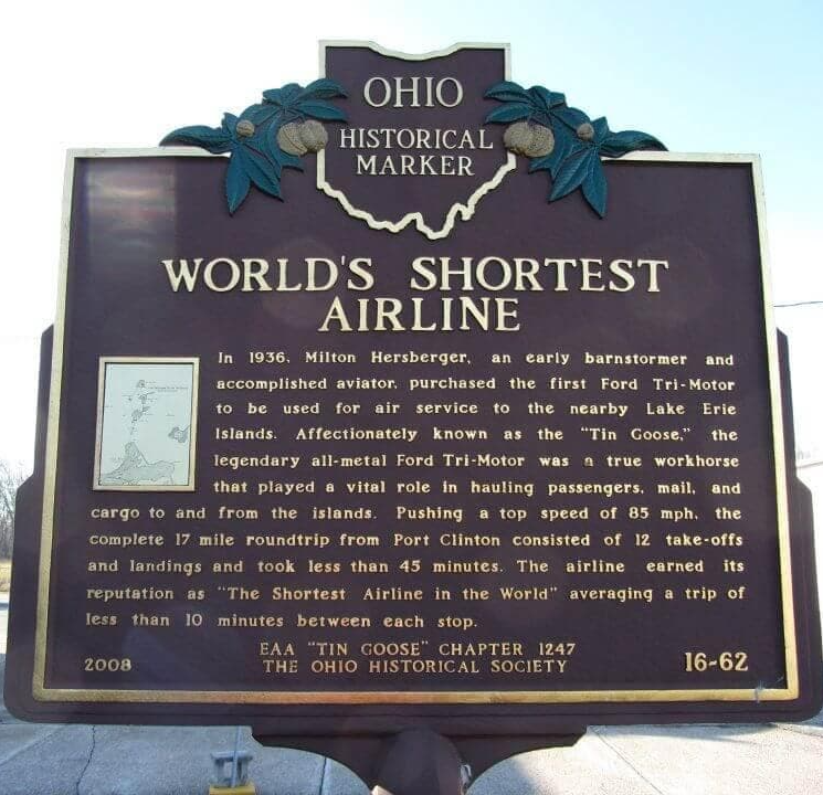 World's Shortest Airline - Erie-Ottawa International Airport