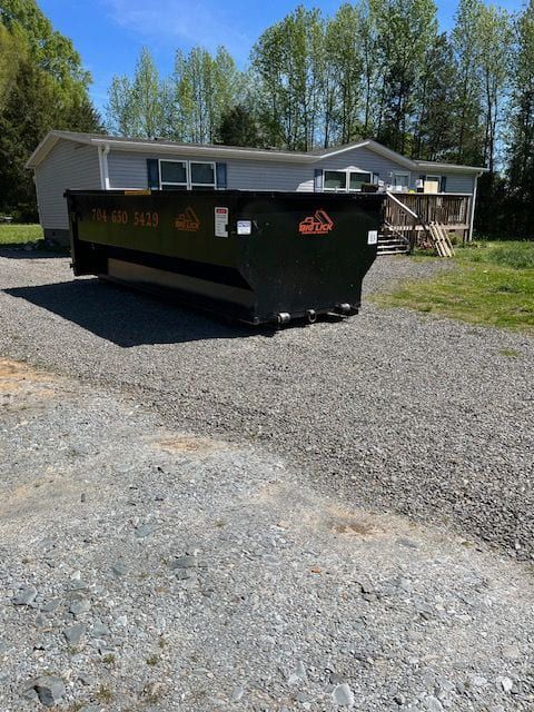Residential dumpster rentals in Oakboro, NC provided by Big Lick Dumpster Rentals.