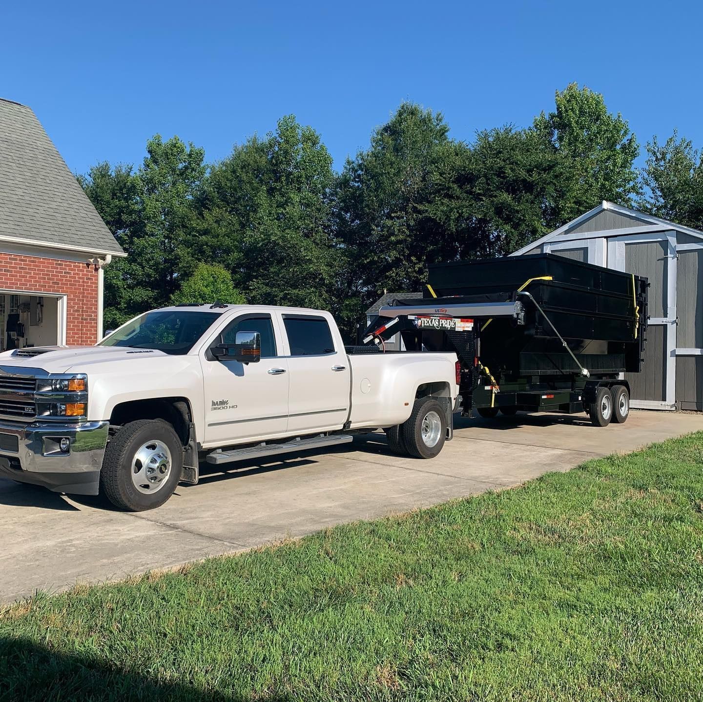 house cleanouts oakboro nc Big Lick Dumpster Rentals truck ready to head to a house clean-out service in Oakboro, NC.