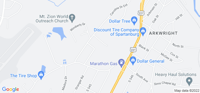 Map of business location