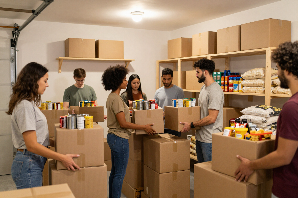 Current River Food Cupboard volunteers