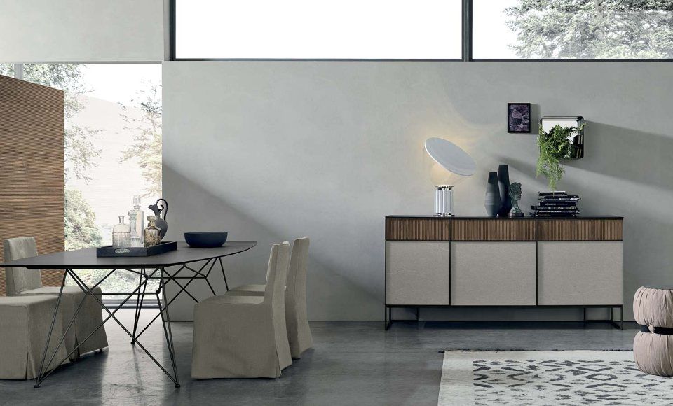 zona soggiorno in showroom