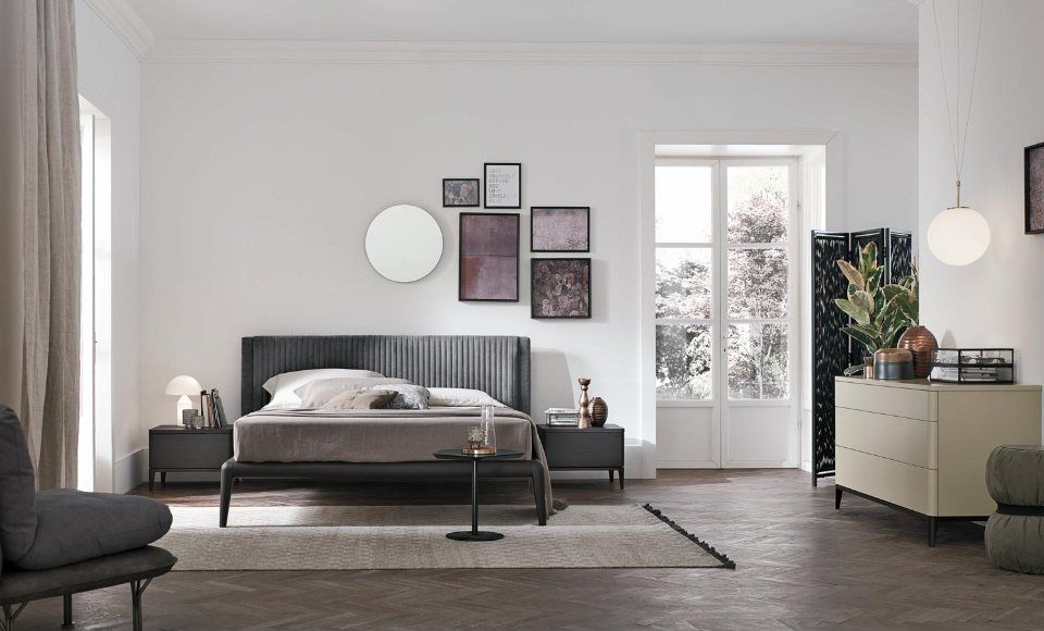 camera da letto presente in showroom