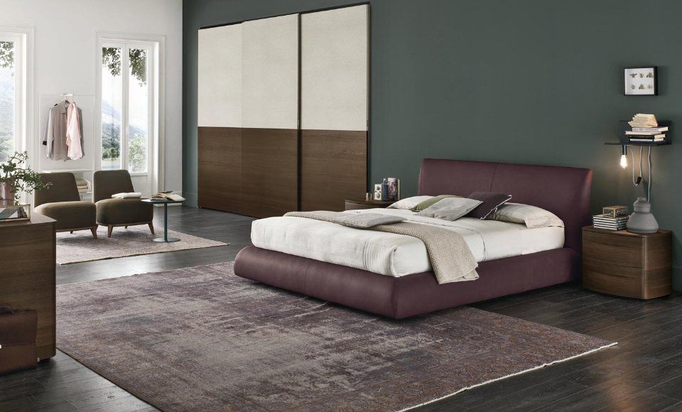 camera da letto dallo stile industrial