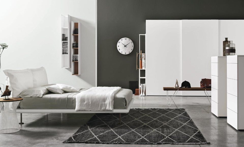 camera da letto presente in showroom