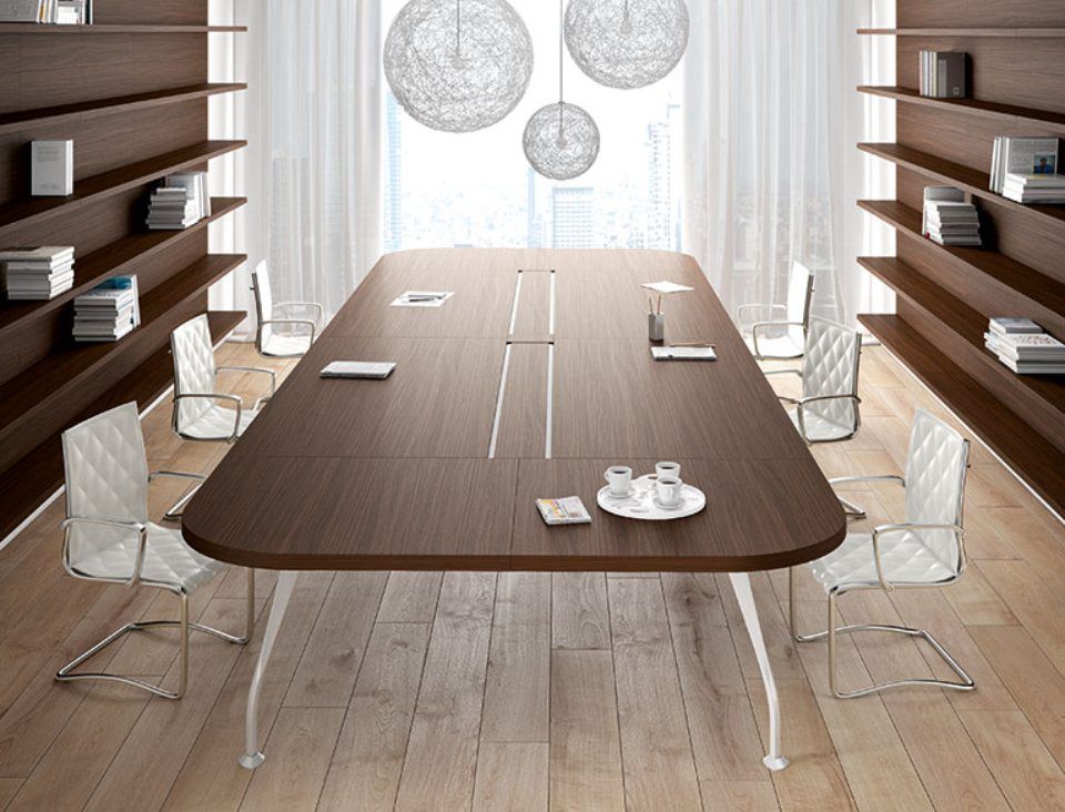 tavolo da sala riunioni in legno massello