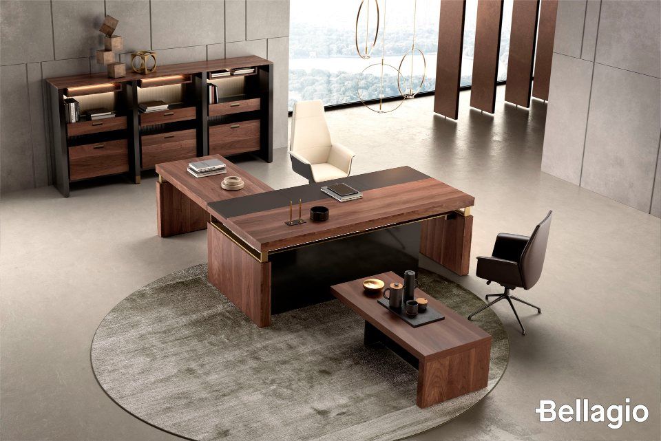 dettaglio arredo ufficio in legno massello